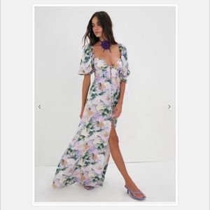 For Love & Lemons Megan Maxi dress size 1X fits like a 12-14